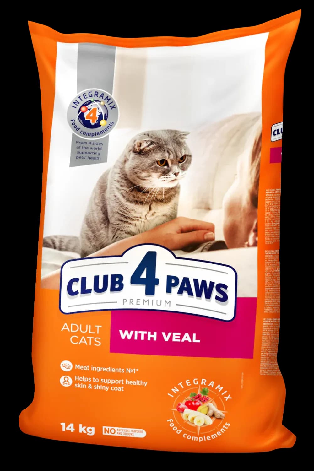 Club 4 Paws Premium Dry Food with Veal for Adult 14kg