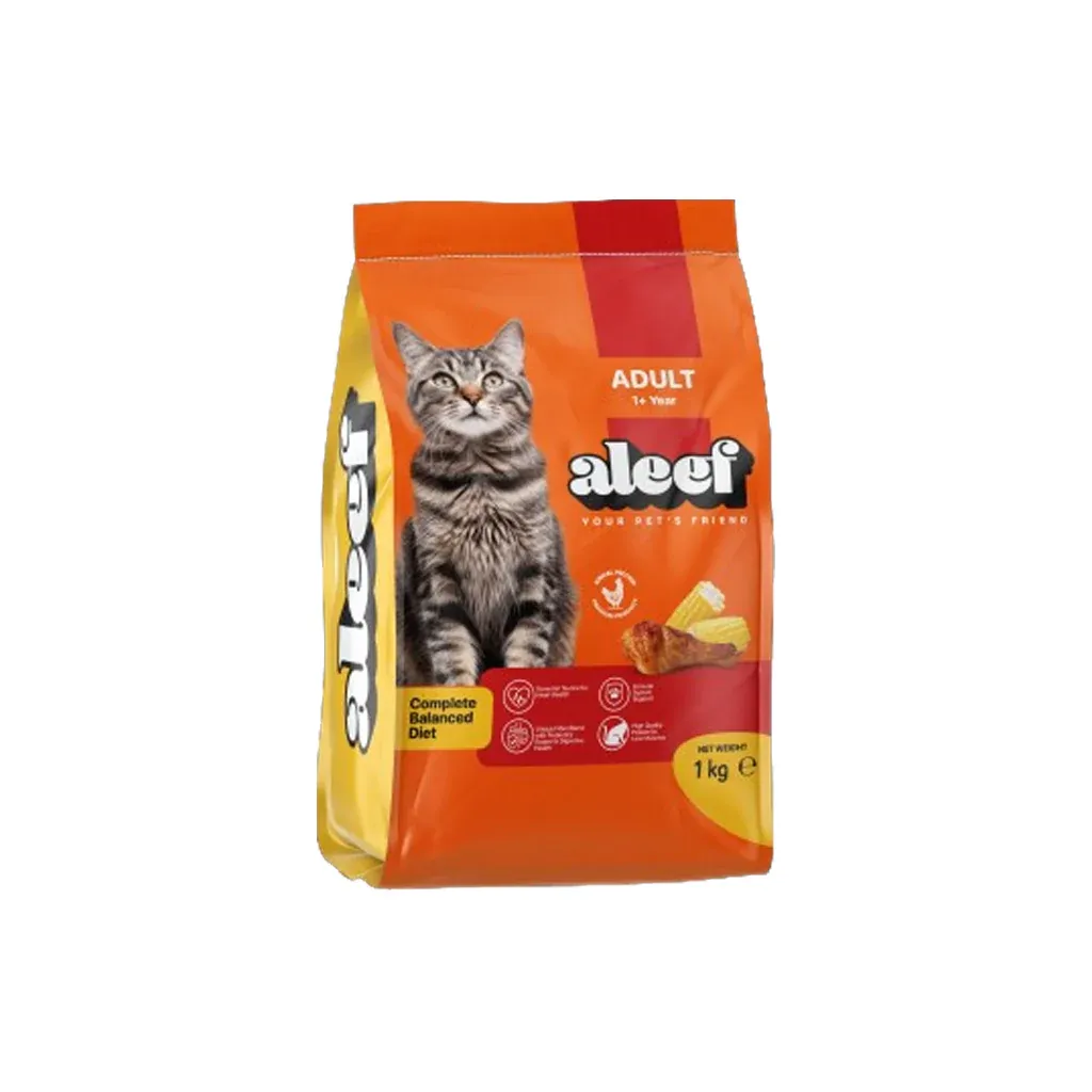 Aleef Dry Food with Chicken for Adult Cats 1kg
