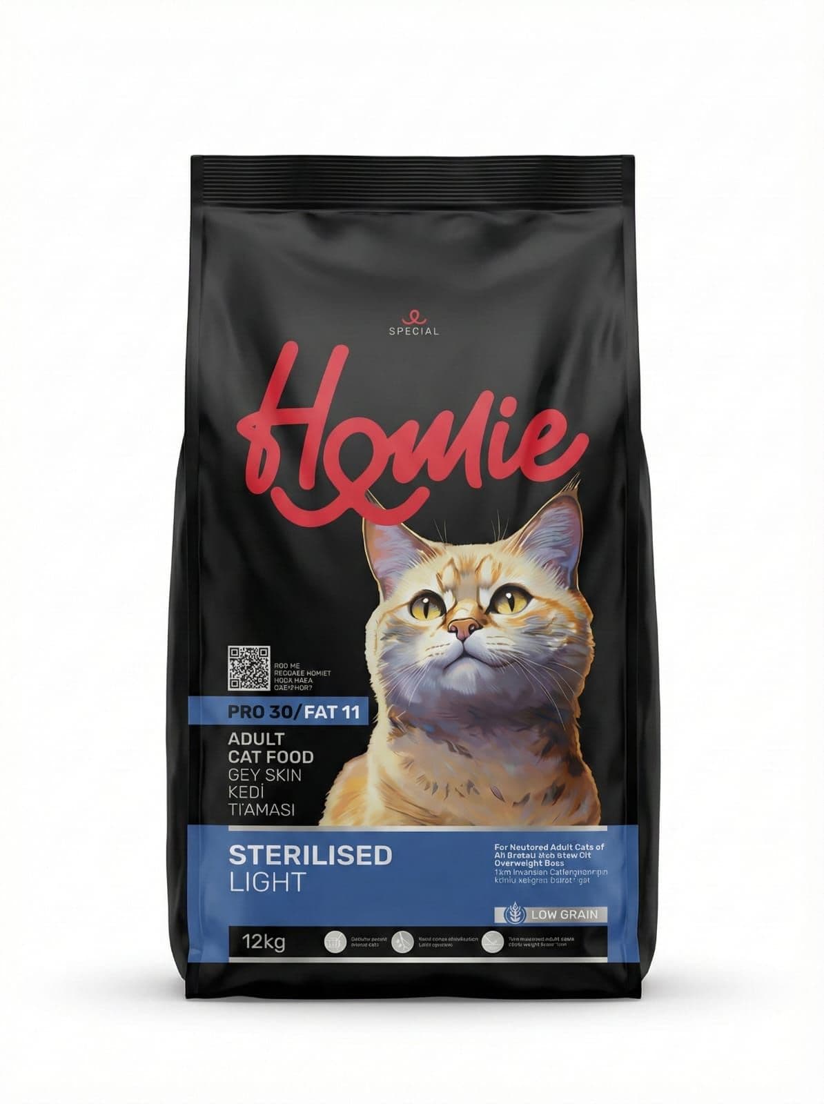 12kg طعام هومي سبيشال Homie Special Sterilised & Light