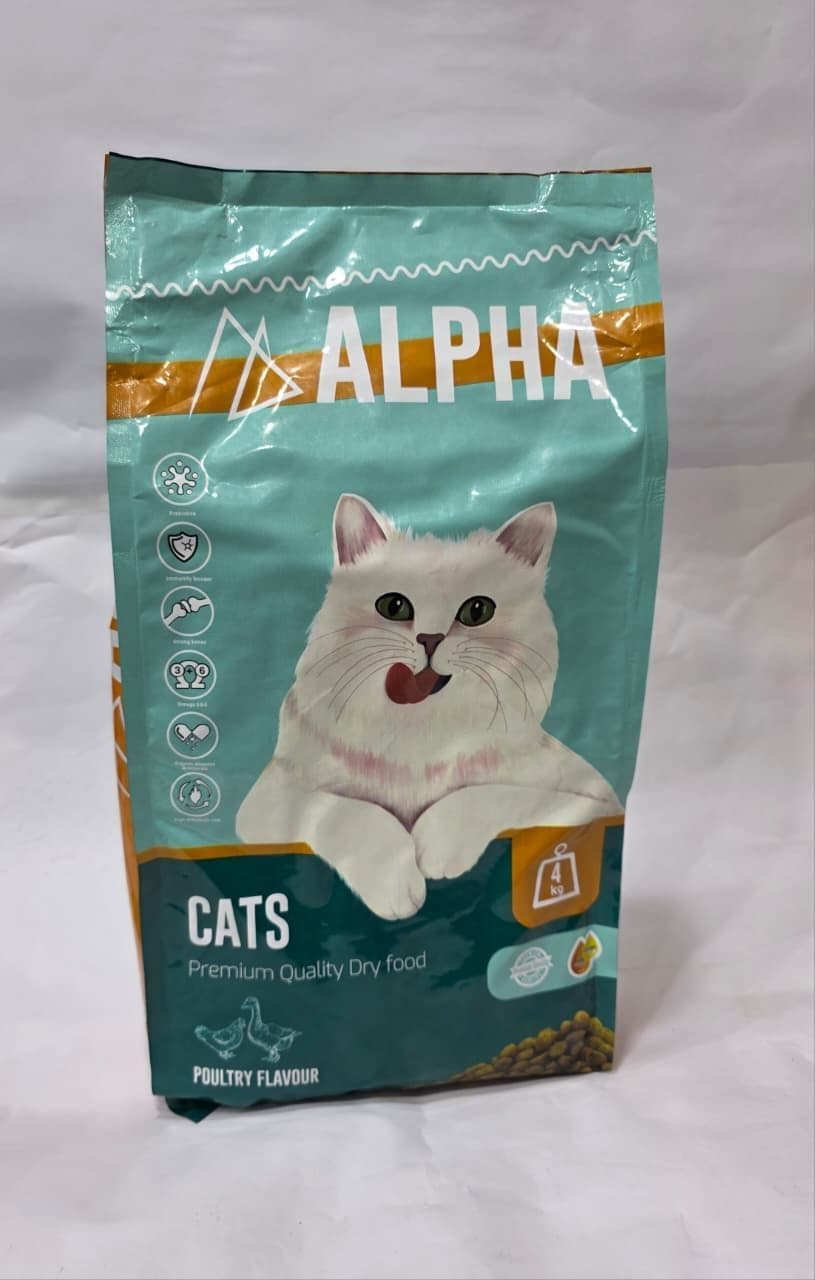 ALPHA CAT FOOD 4KG– دراي فود مميز للقطط 🐱