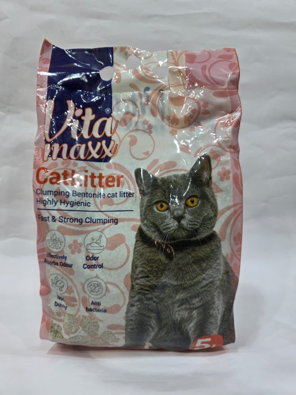Vita Maxx – رمل تكتلي عالي الجودة للقطط رائحه بيبي باودر 5L