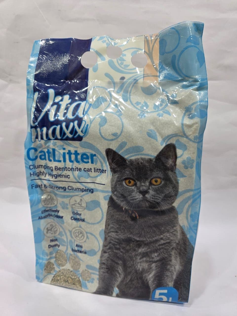 Vita Maxx – رمل تكتلي عالي الجودة للقطط رائحه االافندر 5لتر