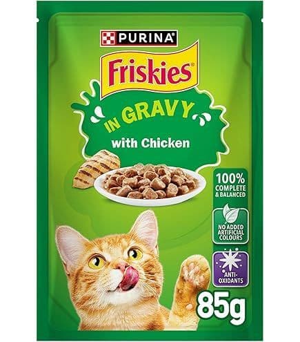 friskies wet food Pouch 85g  chicken in gravy 85G