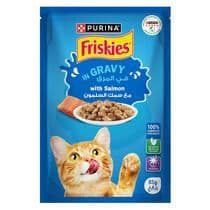 friskies wet food Pouch  85g salmon in gravy
