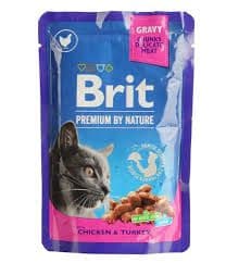 Brit Premium Cat Pouches with Chicken & Turkey 100g