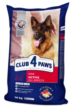 CLUB 4 PAWS Premium For Adult Dogs Active 14kg