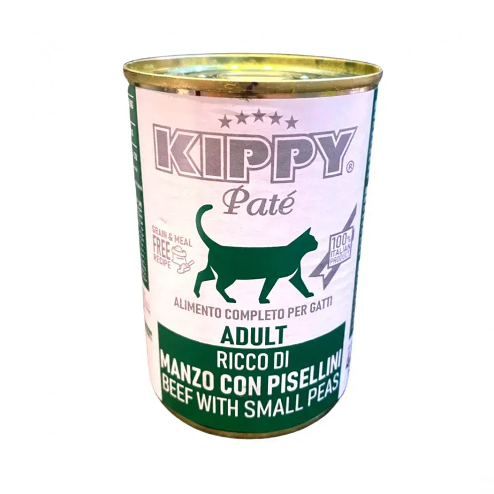 كيبي باتيه (Kippy Cat Paté) – طعام رطب فاخر للقطط – 400 جرام beef with small beas