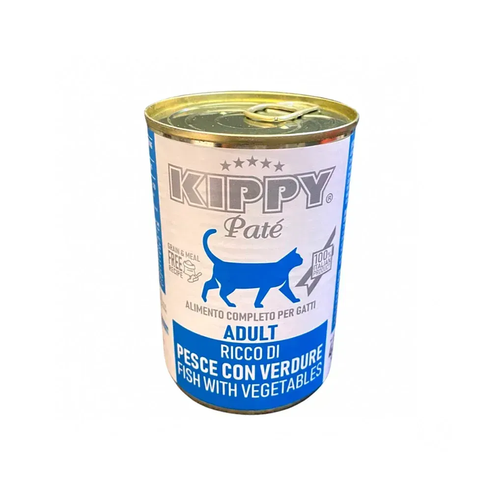 كيبي باتيه (Kippy Cat Paté) – طعام رطب فاخر للقطط – 400 جرام fish with vegatables