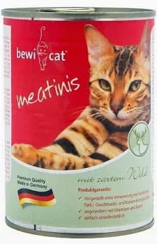 BEWI Cat Wet Food with Tender Venison 400g