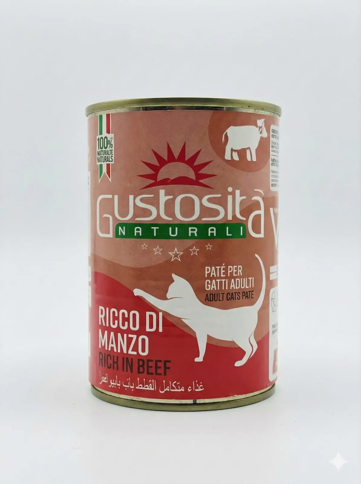 Gustosita Naturali Rich In Beef Adult Cat Paté (400g)