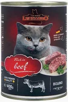 Leonardo Cat Food – Rich in Beef 400g باللحم البقري