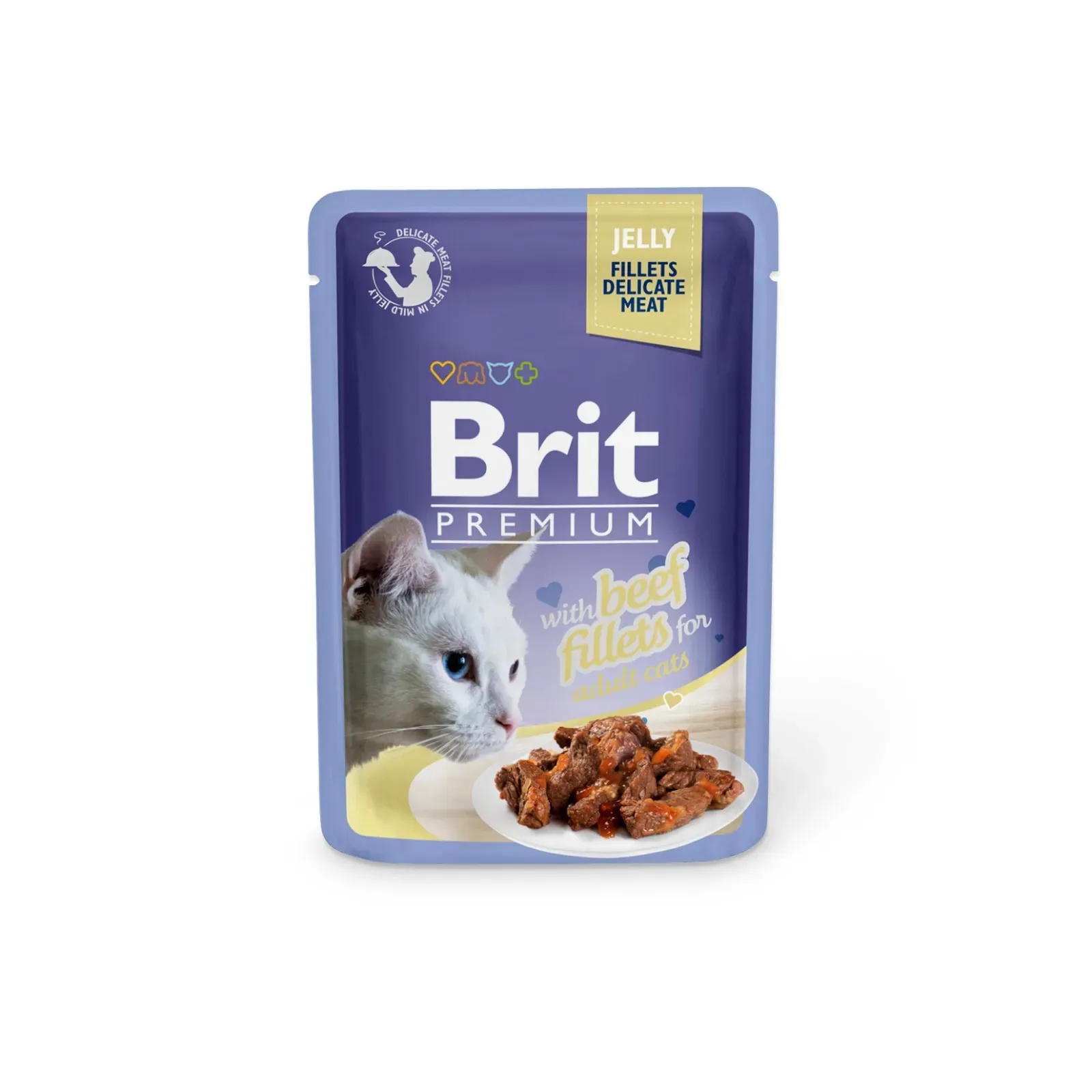 Brit Premium by Nature Delicate Beef Fillets 85g