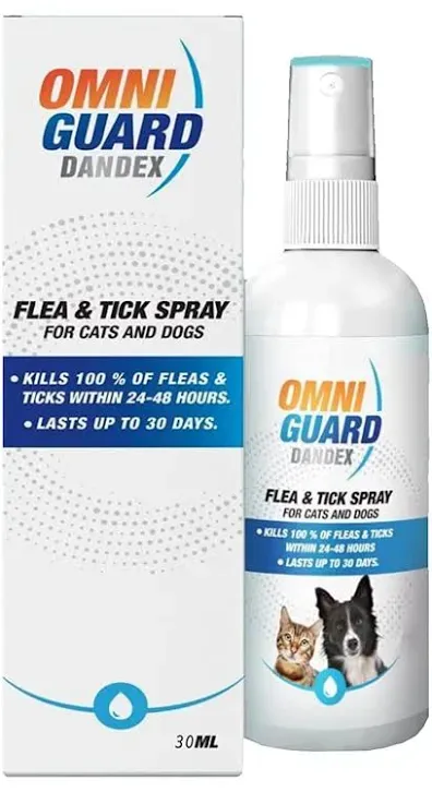 Omni Guard Dandex Flea & Tick Spray for cats and dogs 30ml