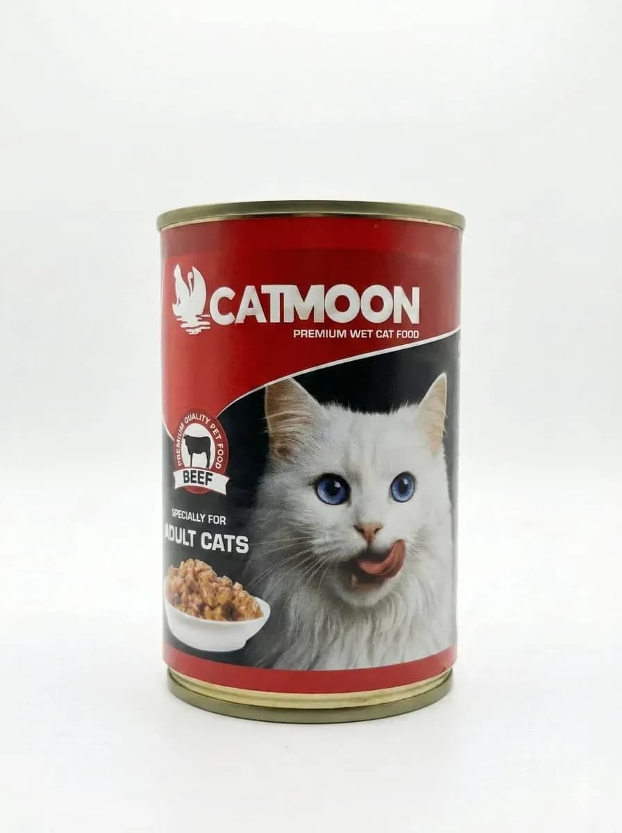 catmoon premium wet cat food specially for adult cats-beef 400g