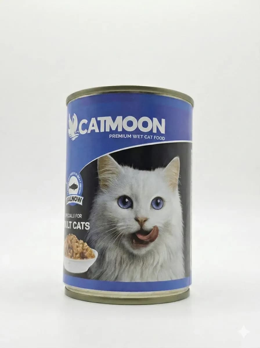 catmoon premium wet cat food specially for adult cat-salmon 400g