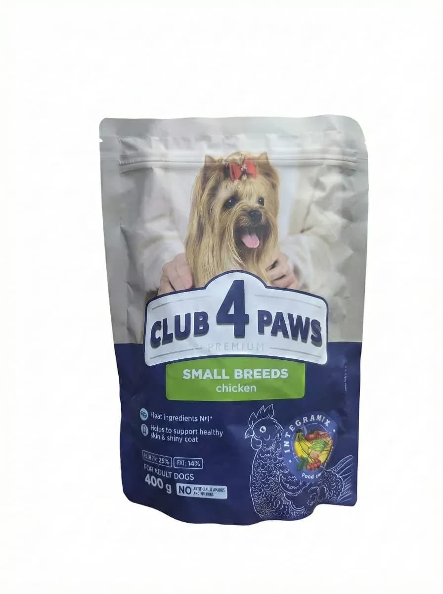 club 4 paws small breeds chicken 400g