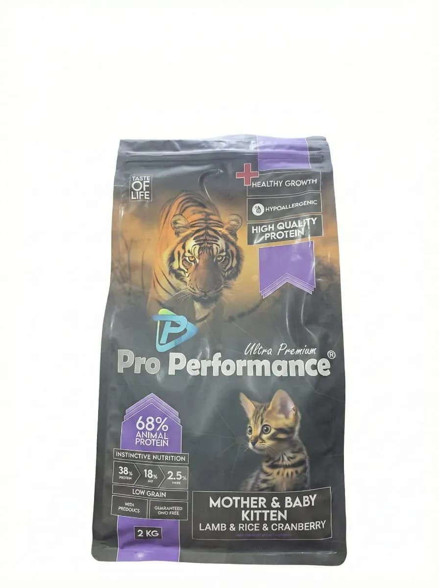 pro preformance mother & baby kitten lamb &rice &cranberry 2kg