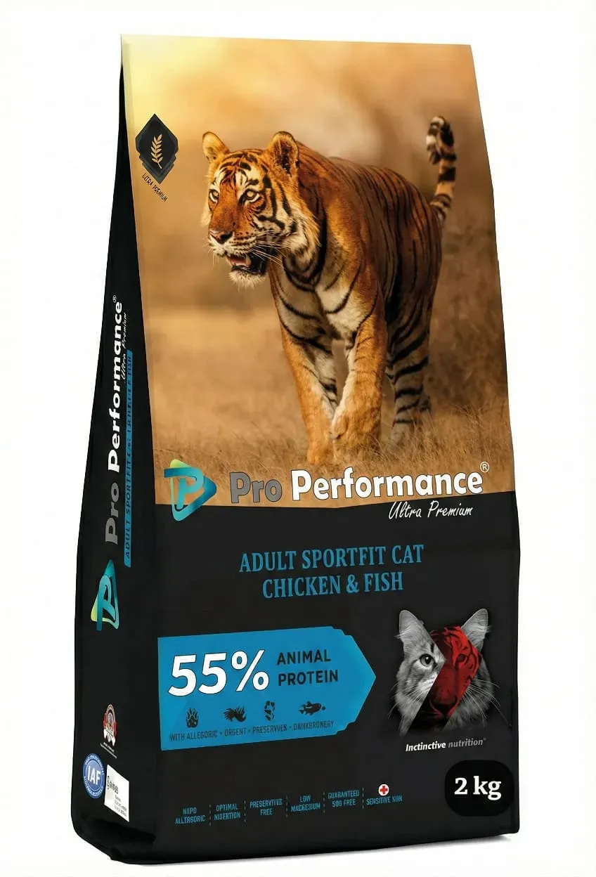 pro performance ultra premium adult sportfit cat chicken & fish 2kg