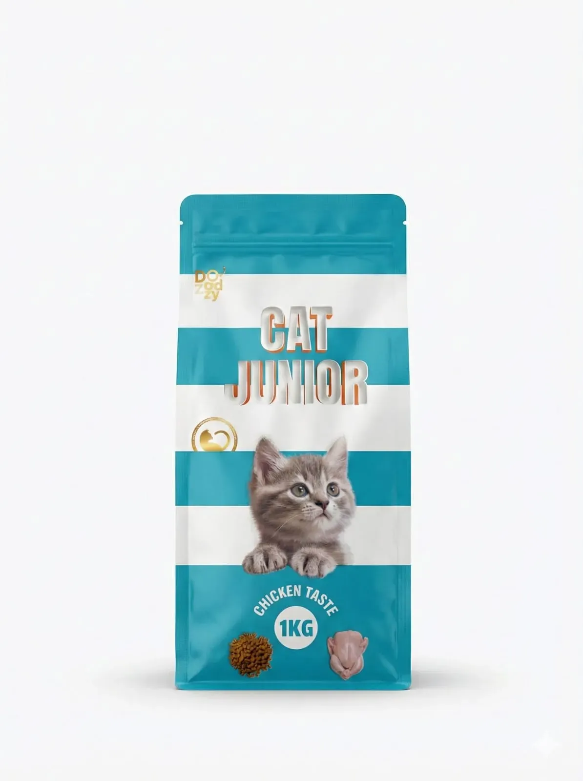 Doodzy cat junior chicken taste 1kg