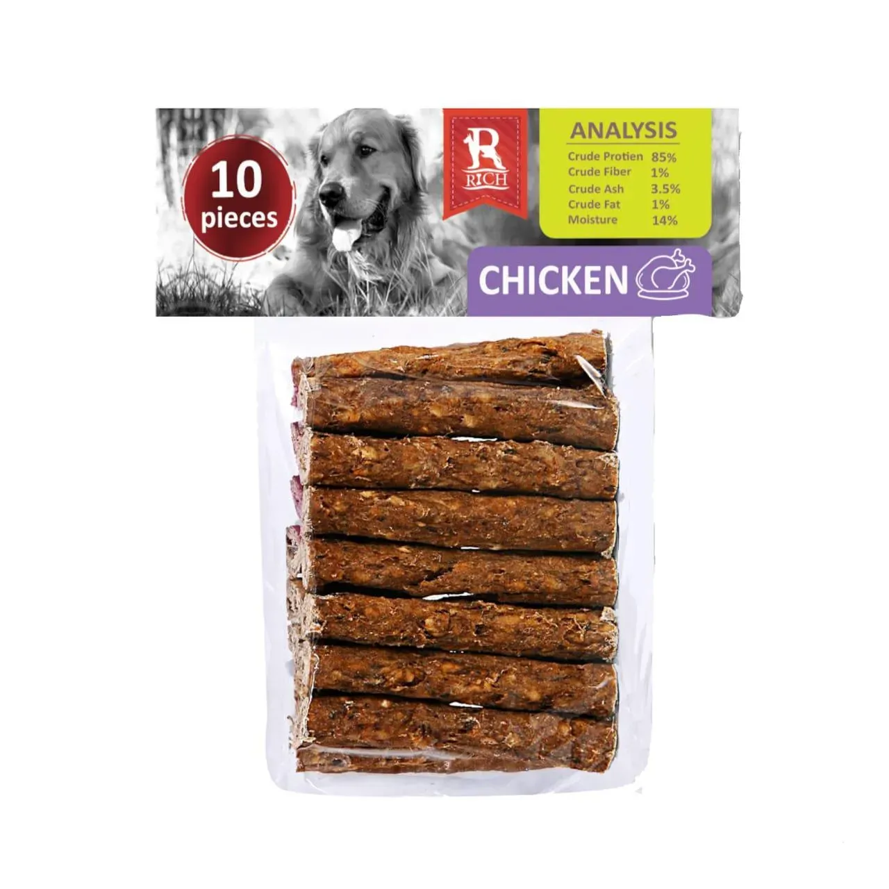 Rich chicken Chew Bones for Dogs (10Pieces)