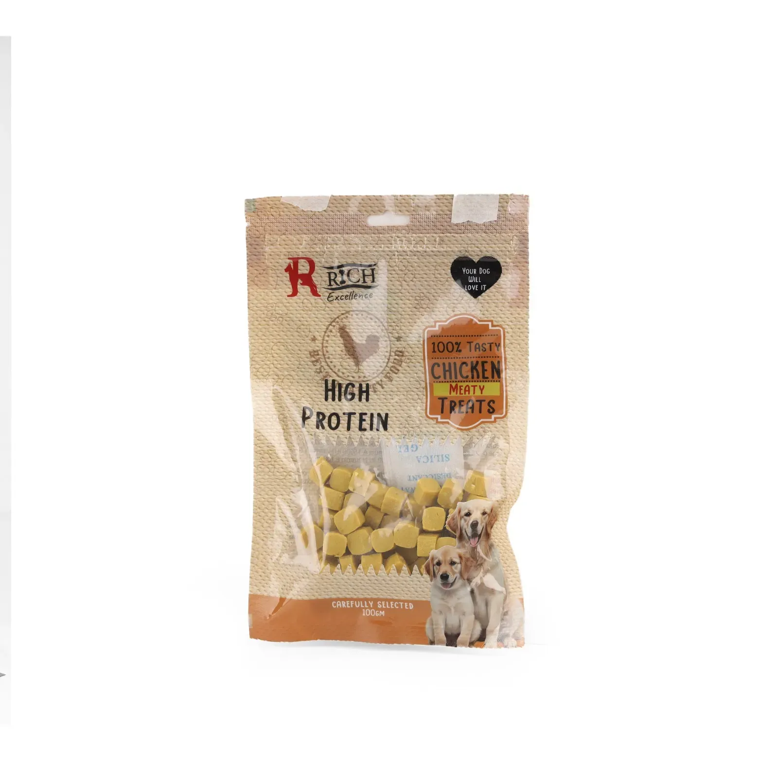 rich high protein chicken meaty treats for dogs