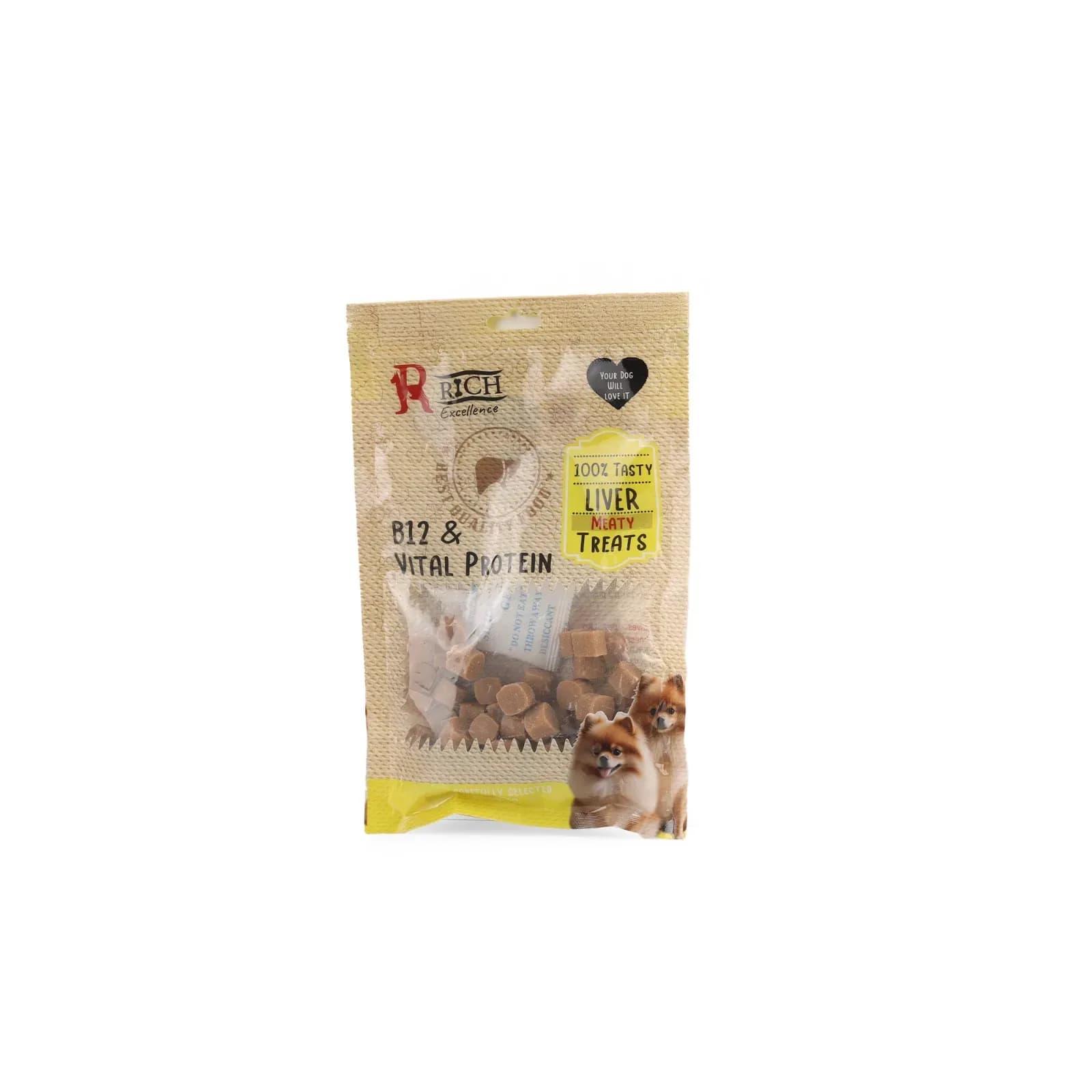 rich b12 &vital protein liver meaty treats for dogs